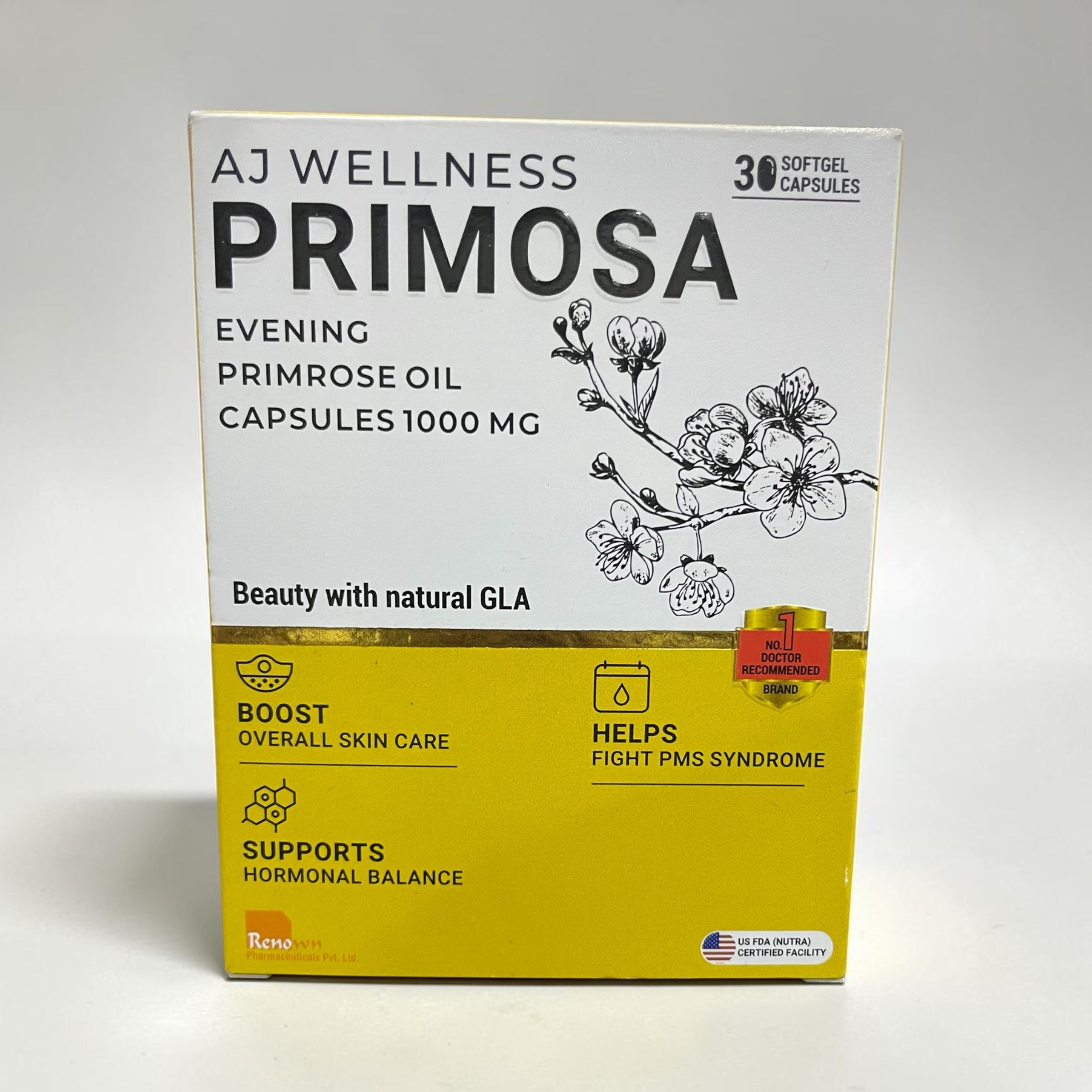 AJ WELLNESS PRIMOSA EVENING PRIMEROSE 1000MG SACHET